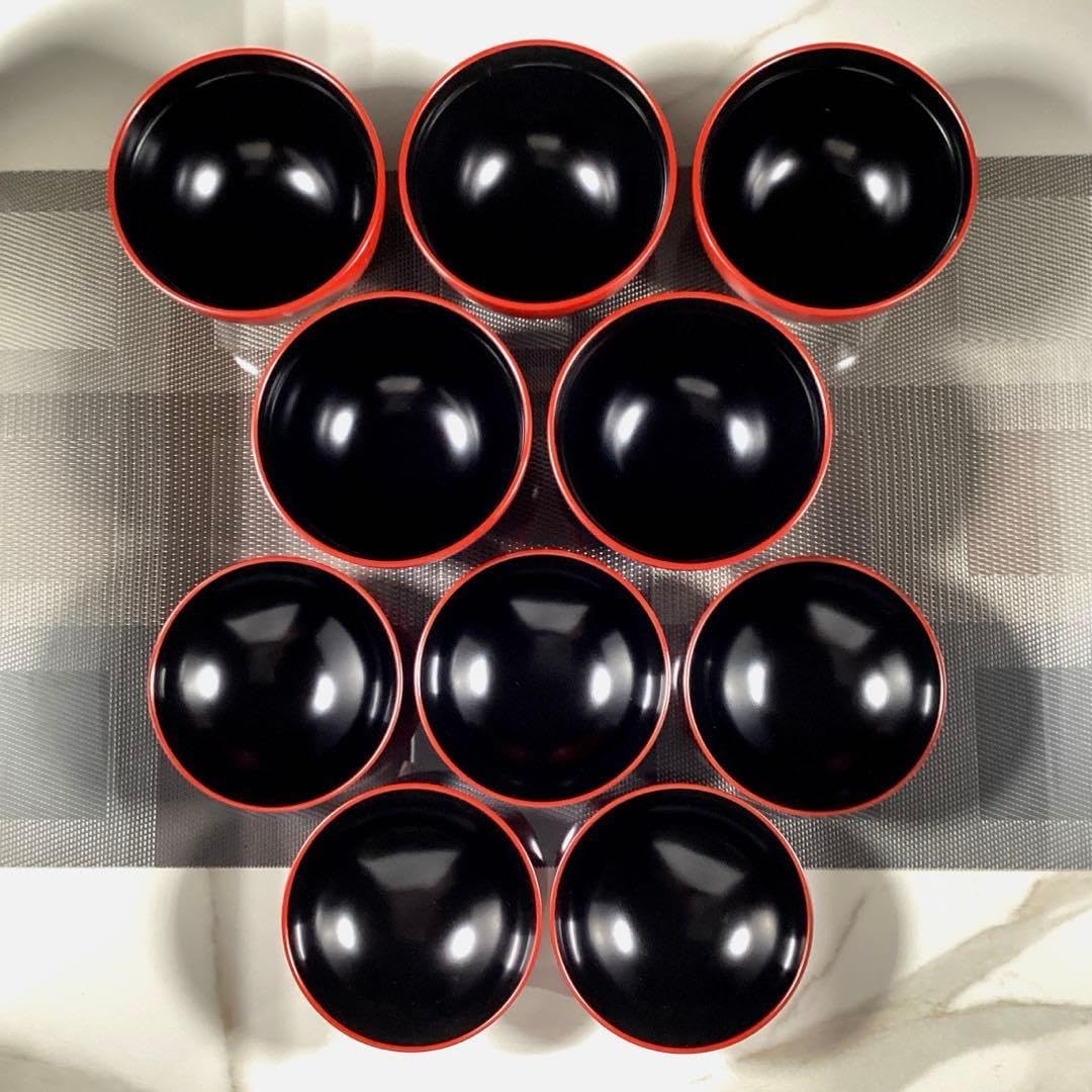 たち吉 朱塗 蓋付お椀 5客 たち吉漆塗 汁椀5個セット